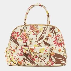 Prada Multicolor Astro Cervo Leather Dome Satchel