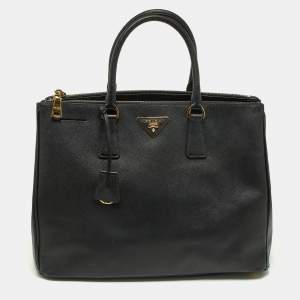 Prada Black Saffiano Lux Leather Large Galleria Tote