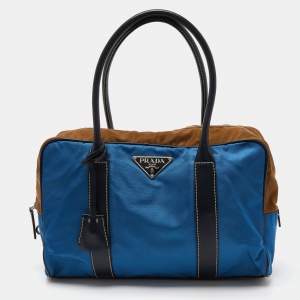 Pre Owned Prada Multicolor Nylon and Leather Hydra Shoulder Bag