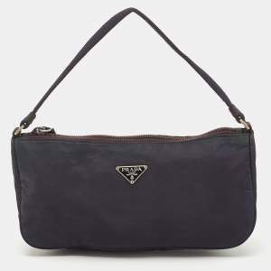 Prada Dark Blue Nylon Pochette