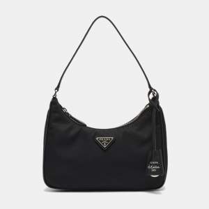 Prada Black Nylon Mini Re-Edition 2005 Shoulder Bag