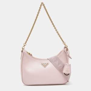 Prada Pink Leather Re-Edition 2005 Baguette Bag