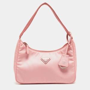 Prada Pink Nylon Mini Re-Edition 2000 Shoulder Bag
