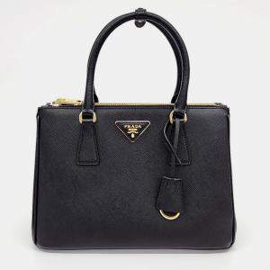 Pre Owned Prada Saffiano Lux Tote and Shoulder Bag