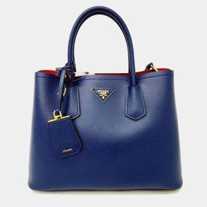 Prada Saffiano Dublé  Tote and Shoulder Bag