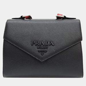 Prada Monochrome Saffiano Shoulder Bag (1BD186)