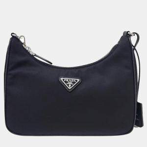 Prada Nylon Tessuto Chain Strap Hobo Bag
