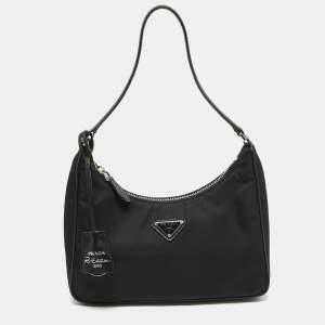 Prada Black Nylon Mini Re-Edition 2005 Shoulder Bag