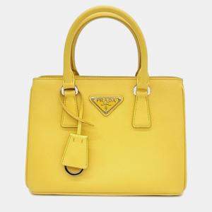 Prada Soleil Saffiano Lux Mini Galleria Double Zip Tote Bag