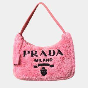 Prada Pink Mini Terry Spugna Re-Edition 2000 Bag