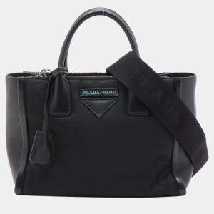 Prada Black nylon and leather bag