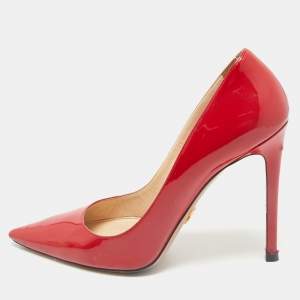Prada Red Patent Leather Pointed Toe Pumps Size 39