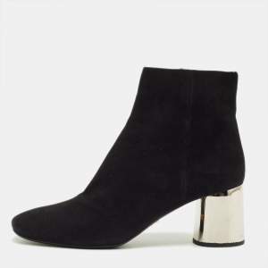 مملوكة مسبقًا Prada Size 39.5 Black Suede Ankle Length Boots