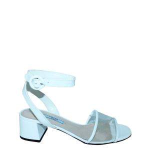 مملوكة مسبقًا Prada White Leather  Sandals Size 37