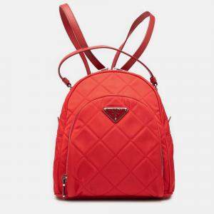 Pre Owned Prada Impuntu Tessuto Backpack