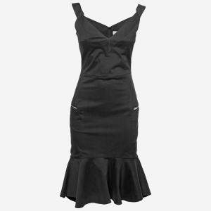 Preen by Thorton Bregazzi Black Stretch Cotton Morgan Dress XS