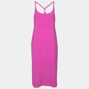 Privacy Please Purple Textured Knit Racerback Dress XL