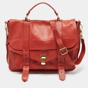 Proenza Schouler Red Leather PS1 Top Handle Bag