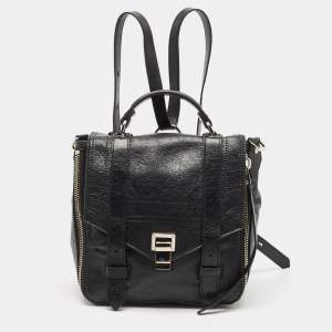 Proenza Schouler Black Leather PS1 Convertible Backpack