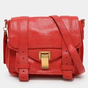Proenza Schouler Orange Leather PS1 Shoulder Bag
