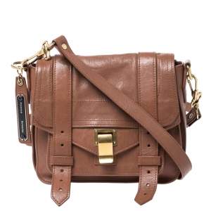 Proenza Schouler Brown Leather PS1 Mini Shoulder Bag
