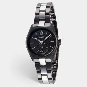 Rado Black High-Tech Ceramic Titanium True R27084157 Women's Wristwatch 26 mm