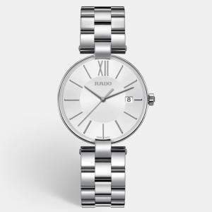 Rado Silver Stainless Steel Coupole R22852013 Unisex Wristwatch 36 mm
