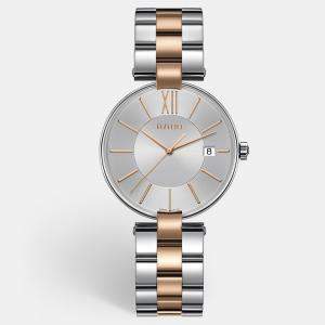 Rado Silver Two-Tone Stainless Steel Coupole R22852023 Unisex Wristwatch 36 mm