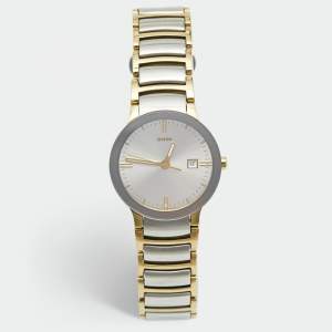 Rado Silver Two-Tone Stainless Steel Centrix R30932103 Women's Wristwatch 28 mm