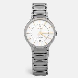 Rado Silver Stainless Steel Centrix UTC R30164013 Men's Wristwatch 40 mm