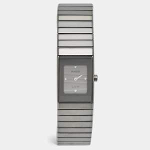 Rado Grey Ceramic Stainless Steel Titanium 963.0642.3 Women's Wristwatch 20 mm