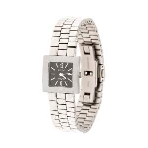 Rado Grey Stainless Steel Carbon Carbide Diastar R18682153 Women's Wristwatch 20 mm