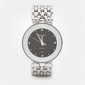 Rado Black Stainless Steel Florence 129.3742.4 Women's Wristwatch 33 mm
