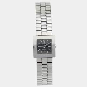 Rado Black Stainless Steel Carbon Carbide Diastar R18682153 Women's Wristwatch 20 mm