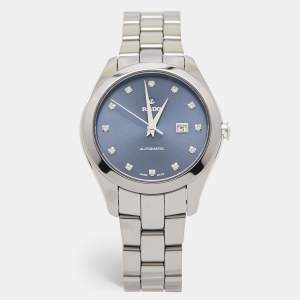 Rado Blue Plasma High-Tech Ceramic Stainless Steel Diamond Hyperchrome 1314 Women's Wristwatch 36 mm