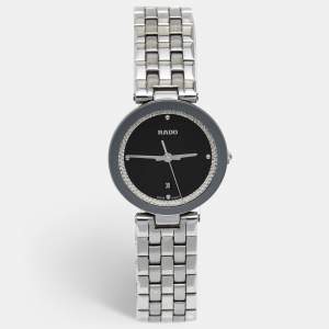 Rado Black Stainless Steel Florence R48874153 Women's Wristwatch 28 mm