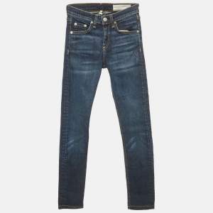 Rag & Bone Blue Denim High Rise Skinny jeans S Waist 24"