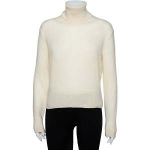 Ralph Lauren Collection Cream Cashmere Turtleneck Sweater L