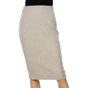 Ralph Lauren Collection Ecru Cashmere Knit Pencil Skirt S