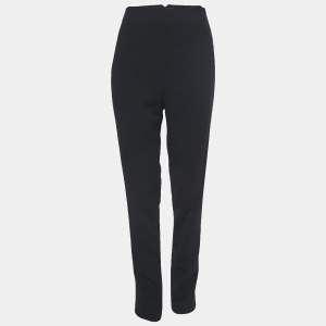 Ralph Lauren Collection Black Wool Side Stripe Detail Trousers M