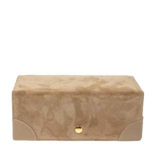 Ralph Lauren Beige Suede Brooke Travel Jewellery Box