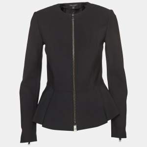 Ralph Lauren Black Synthetic Zip Front Jacket S