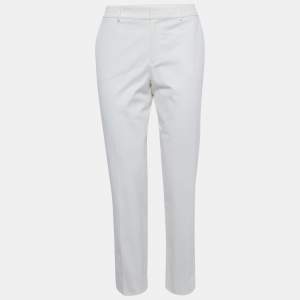 Ralph Lauren Purple Label White Gabardine Heidi Skinny Pants S