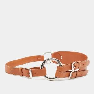 Ralph Lauren Brown Leather Buckle Waist Belt