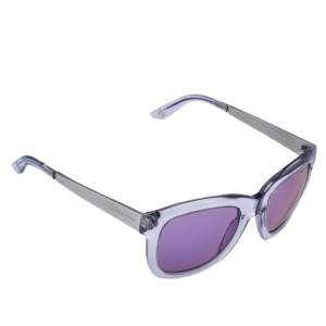 Ralph Lauren Silver Tone & Clear/ Purple Mirrored RL 8077-W Sunglasses