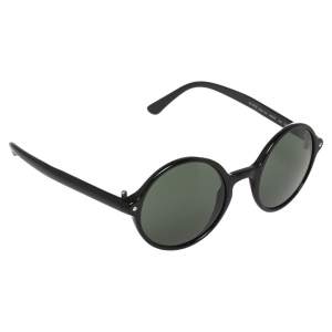 Ralph Lauren Black Acetate PL 9763 Round Sunglasses