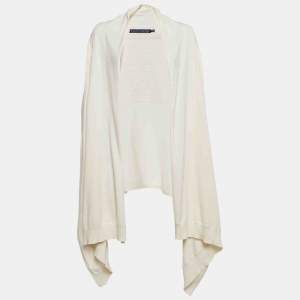 مملوكة مسبقًا Ralph Lauren Cream Rib Knit Cardigan XS/S