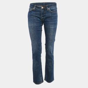 Ralph Lauren Blue Washed Denim Straight Jeans M 28"