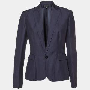 Ralph Lauren Navy Blue Wool & Linen Blazer M 