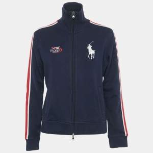 Pre Owned Ralph Lauren Navy Blue Cotton US Open Ballsperson Jacket L